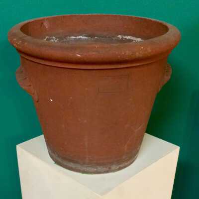 Unglazed Terracotta Jardiniere with handles, N. Clark & Sons, c. 1920