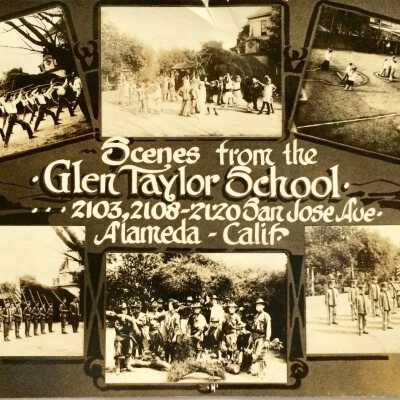 Photo postcard Scenes from the Glen Taylor school, c. 1914