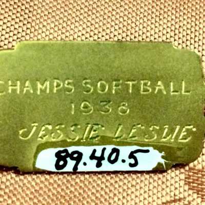 Bracelet of Jessie Lesslie, Softball Championship Team, 1938
