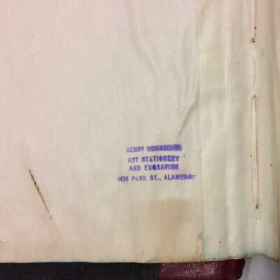 Vendor stamp: Henry Schneider, 1435 Park St.