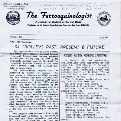 Interurban Electric Railway Remembered, 1991