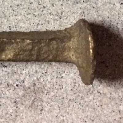 Railroad spike from the Electric Lines, before 1940