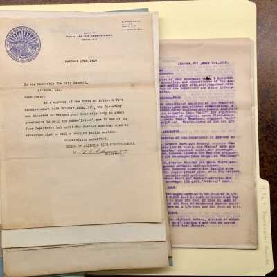 Folder with miscellaneous City documents (#1601-1650), 1910-1915