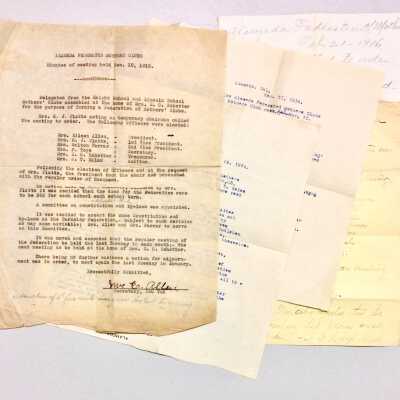 Minutes of the Federation of Mother's Clubs, c. 1914-1916