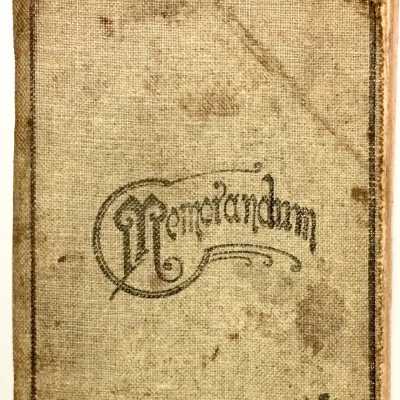 Notebook used as Daybook by S. M. Lamborn, 1899-1900
