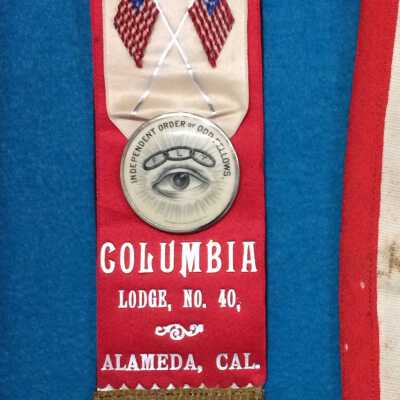 Badge Odd Fellows Columbia Lodge, No. 40, 1900