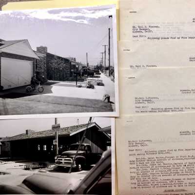 Folder with monthly Fire Department reports, 1931