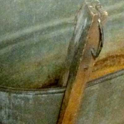 Laundry tongs from the basement of the Cox family home, c. 1920s