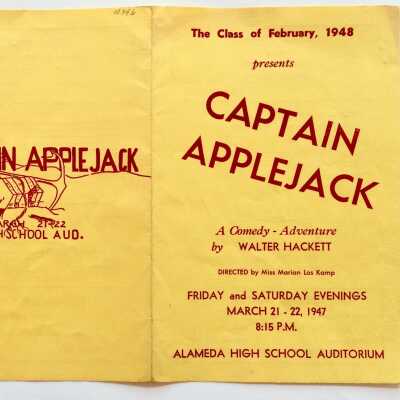 Program for Alameda High School play, Class of February 1948