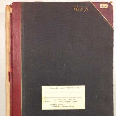 Ledger book of the Alameda Improvement club, 1908-before 1952