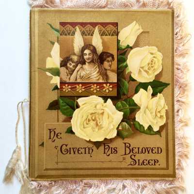 Greeting Card 'He Giveth His Beloved Sleep' by Elizabeth Browning, c. 1883