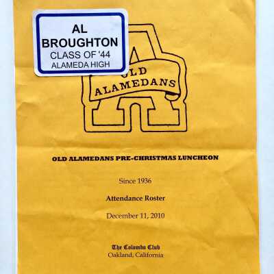 Old Alamedans 2010 luncheon attendance roster