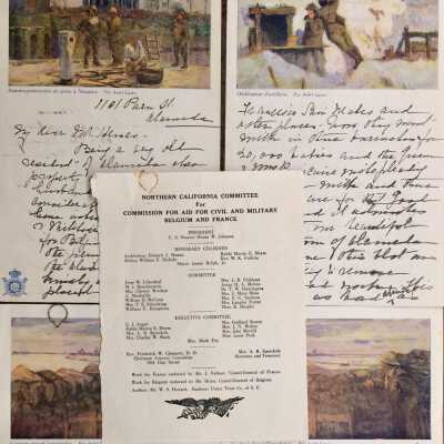 Letter about Belgian Relief work, c. 1917