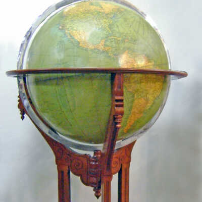 Rand McNalley updated World Globe from the Alameda Free Library, 1899