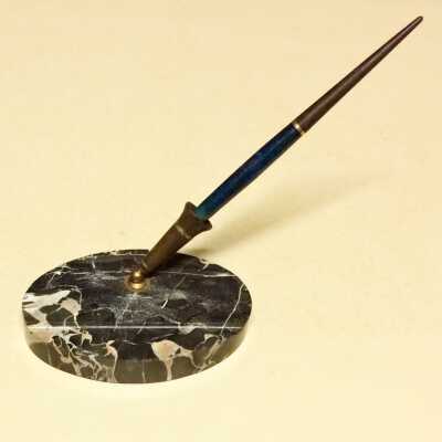 Carter Ink pen and oval marble base, c. 1920s-1930s