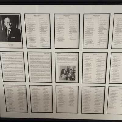Framed Biography of Robert Lippert, 1920-1970