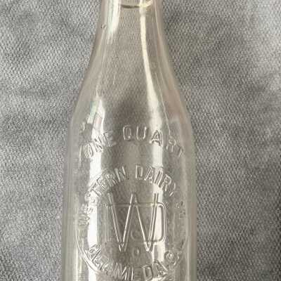 Western Dairy Company bottle, Ca. 1920