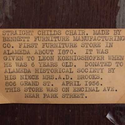 label under seat