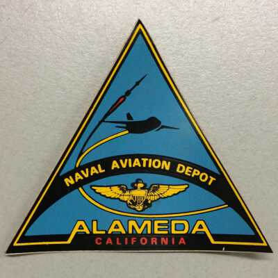 Naval Aviation Depot, Alameda, windshield sticker or decal, prior 1997,