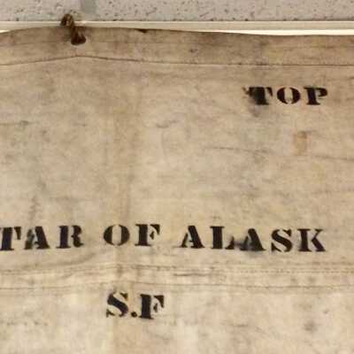 Hatch cover from the 'Star of Alaska', before 1932