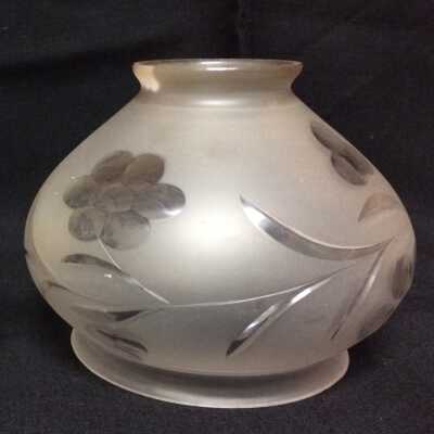 Glass shade from Tibbits residence, 1246 St. Charles Str, c. 1899