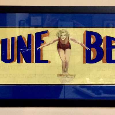 Prototype advertising poster for Neptune Beach, c. 1930s