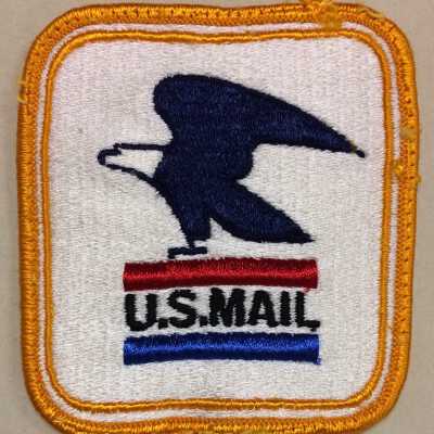 U. S. Mail Patch from a uniform of Paul Strebel, letter carrier, 1970-1991