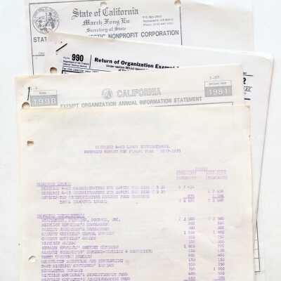 Financial / non-profit records of the Lions Club, 1977-1985