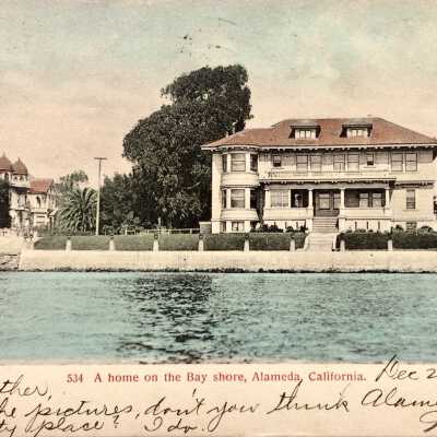 Postcard depicting the Clark Mansion, 700 Paru, 1907