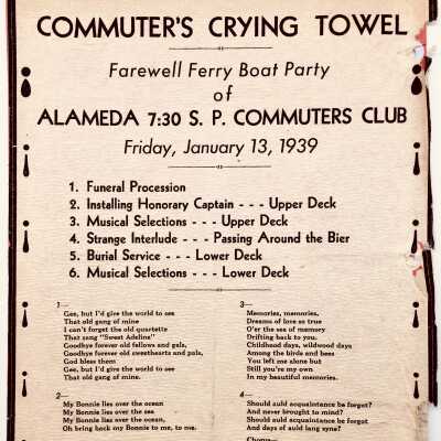 Crying Towel and newspaper clipping, 1939