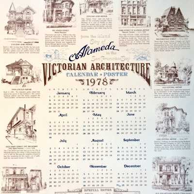 1978 Calendar Poster produced by the Victorian Preservation Society