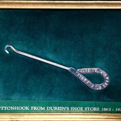 Buttonhook from Durein's Shoe Store, 1505 Park Street, 18