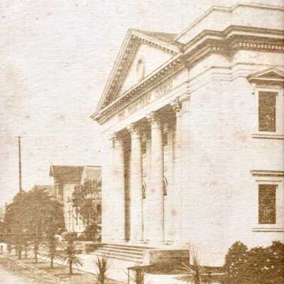 Postcard First Presbyterian Church, by Blumbert, 1907