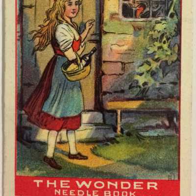 Package 'The Wonder Needle Book' with image of Red Riding Hood, c. 1920s