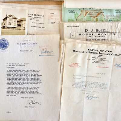 Folder #79, house move permits, 1926-1931