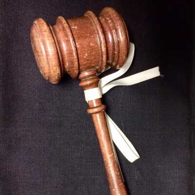 Gavel used at meetings of the Committee for Guide Dogs for the Blind, prior 2014