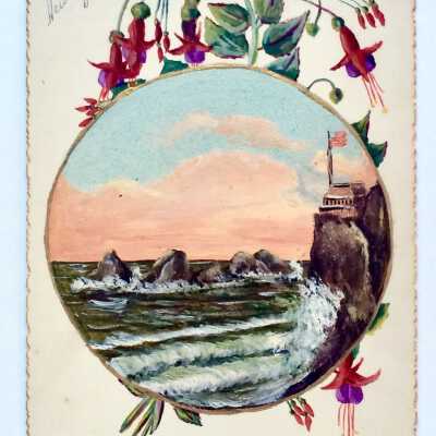 New year's greeting card sent to the Starr family, c. 1890s