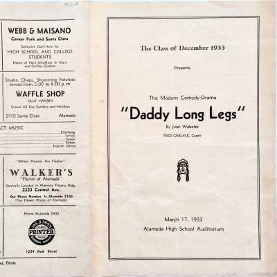 Program Performance Alameda High School Class of December, 1933