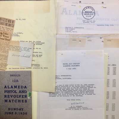 Documents about competitions at the Police Shooting Range, 1932-1938