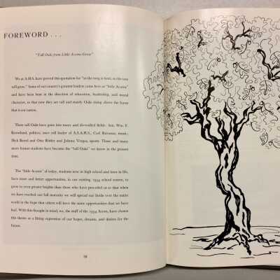 Alameda High School yearbook, “Acorn” for 1954