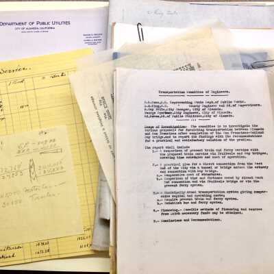 Preliminary research and notes regarding transportation, 1934-1935