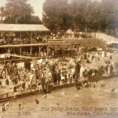 Photo postcard Surf Beach Park, c. 1910