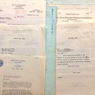 City documents related to Building Code and public works, 1924