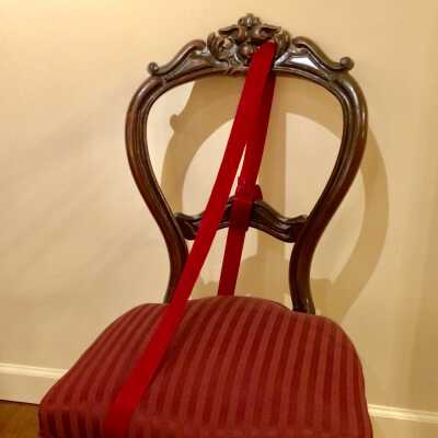 Reception parlor chair of the Fitch family, c. 1860s
