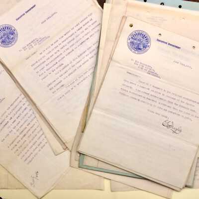 Folder with miscellaneous City documents, 1908