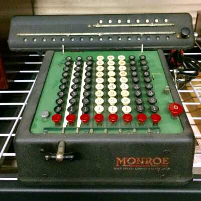 High-speed standard Monroe Calculator No. 61589 from City Hall, c. 1920