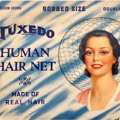 Hair net in envelope of Helga Fenn, c. 1940s