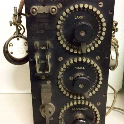 Crystal Radio Set and Cat's Whiskers Ear phones, Ca. 1921