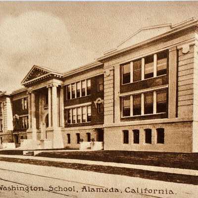Postcard depicting Washington School, c. 1911