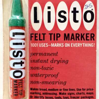 Listo Pencil Corp Felt Tip Marking pen, c. 1950s/1960s